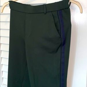 Zara hunter green trouser pants